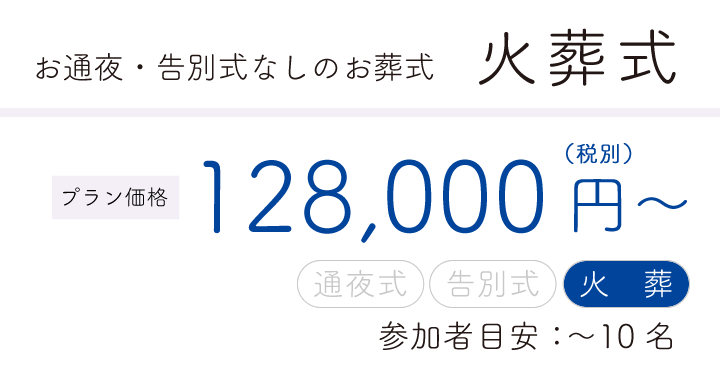 あんしん滋賀火葬式プラン12.8万円